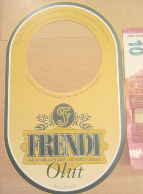 VANHA Mainos Palautuslappu Frendi Olut Lappeenranta