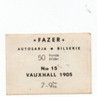 Purkkakuva Fazer AUTOSARJA n:o 15 VAUXHALL 1905 - pikkukuva 2