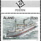 Åland 1997 Höyrylaivat 3,50 mk välilöpari logo ** LaPe 132 - pikkukuva 1