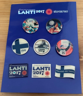 Lahti MM 2017 viralliset pinssit