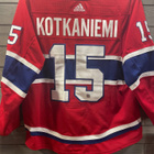 Jesperi Kotkaniemi Montreal Canadiens game worn pelipaita - pikkukuva 1