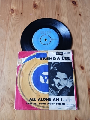 Brenda Lee – All Alone Am I 7" ps orig Swe 1962