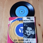 Brenda Lee – All Alone Am I 7" ps orig Swe 1962 - pikkukuva 1