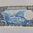 Espanja 500 pesetas 1971 HYVÄ Lähes Pakkasileä - pikkukuva 2