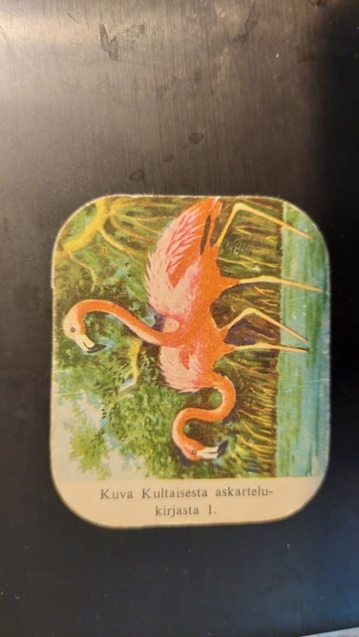 Rengaskahvi kahvilappu - Flamingo