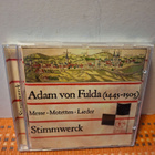 Adam von Fulda: Messe · Motetten · Lieder-Stimmwerck CD - pikkukuva 1