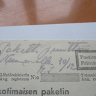 1942 Helsinki osoitek. Huhmariin paketti puuttuu ei kuitattu - pikkukuva 3