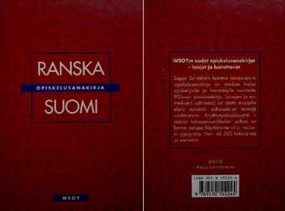 RANSKA - SUOMI OPISKELUSANAKIRJA  5.tp. -97