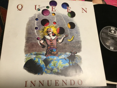Queen Innuendo 1991 Parlophone naarmuinen lp
