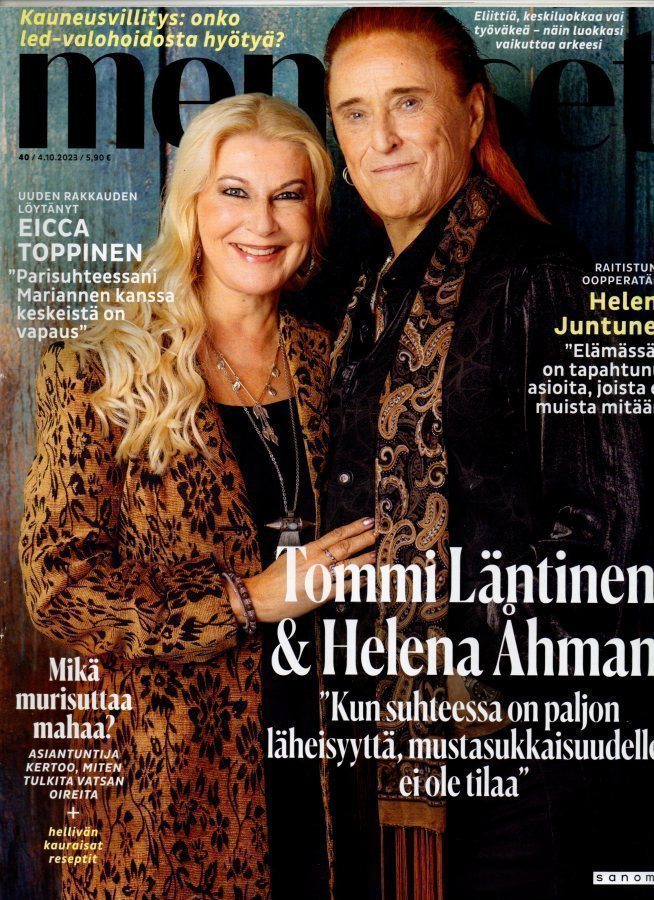 Me Naiset n:o 40 2023 Tommi & Helena. Helena. Miss Suomi.