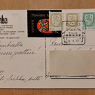 Nurmes,Bomban talo, Karjala-merkki, kulkenut 1980, leima - pikkukuva 2