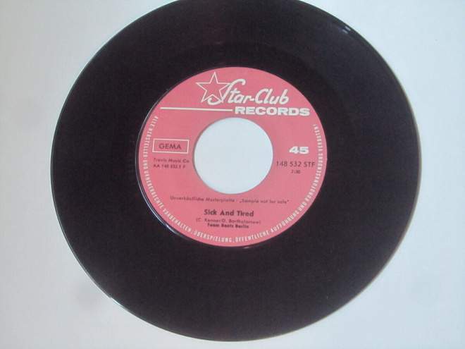 Team Beats Berlin: Sick And Tired 7" single  1965  Rare Beat