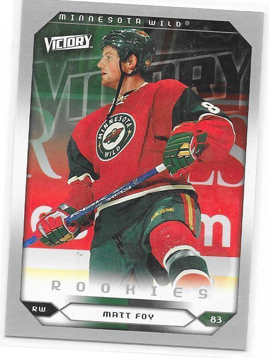 2005-06 UD victory #299 Matt Foy Minnesota Wild RC
