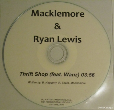 Macklemore & Ryan Lewis Feat.  Wanz • Thrift Shop PROMO CDS