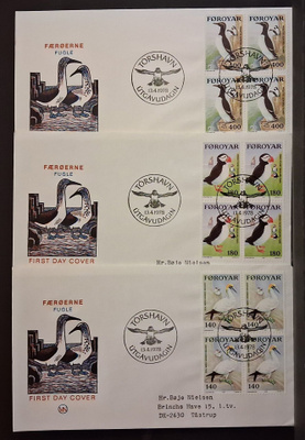 Färsaaret - Fa-38-40 neliö sarja FDC - 1978