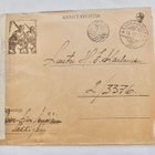 Kuvallinen Kenttäposti Kuori PP-leima 2195 + Säkkijärvi 1942 - pikkukuva 1