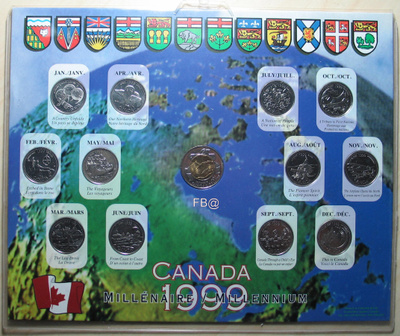 1999 KANADA Millennium kolikkosarja
