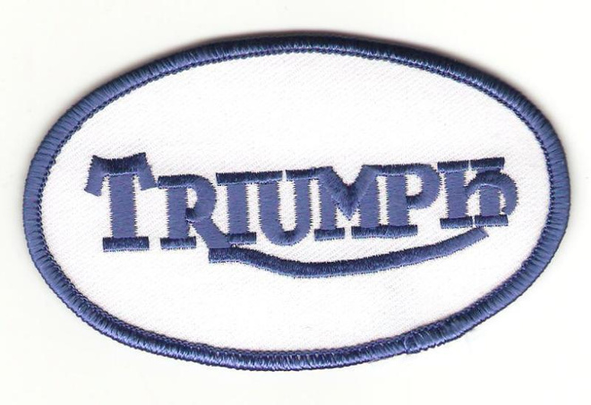 Triumph - Uusi soikea kangasmerkki