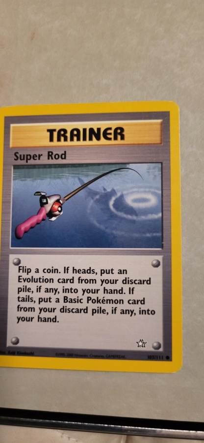 Super Rod 103/111 Pokemon Neo Genesis card