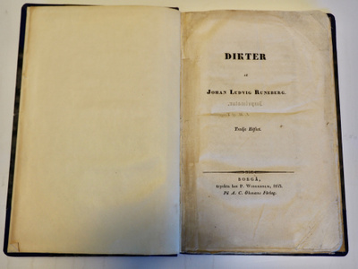 Dikter Af Johan Ludvig Runeberg