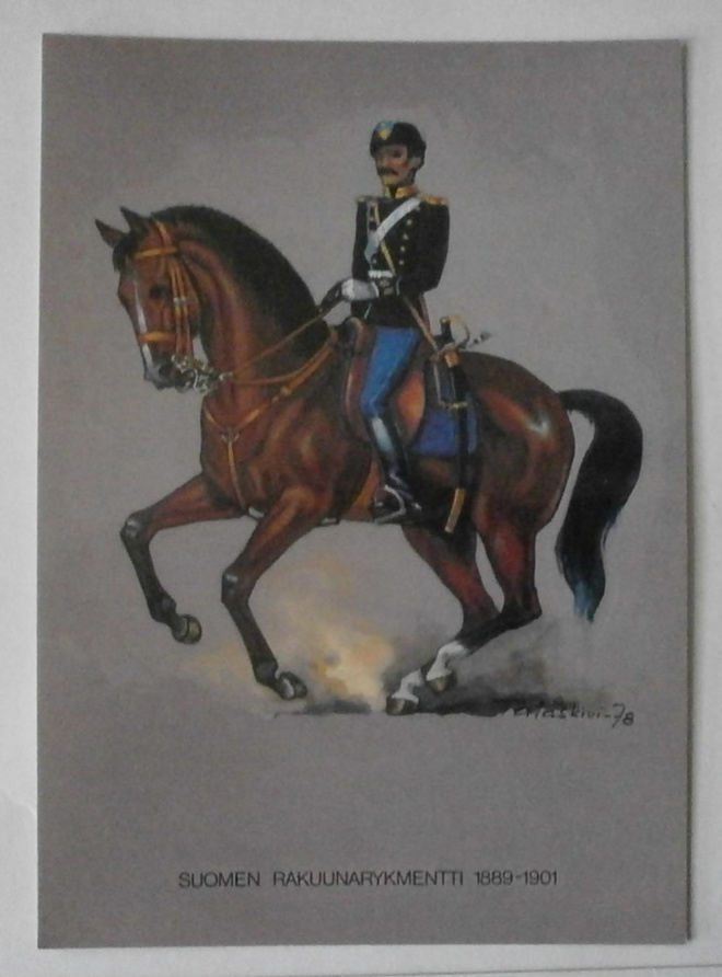 Suomen rakuunarykmentti 1889 - 1901, väripk, ei kulk.