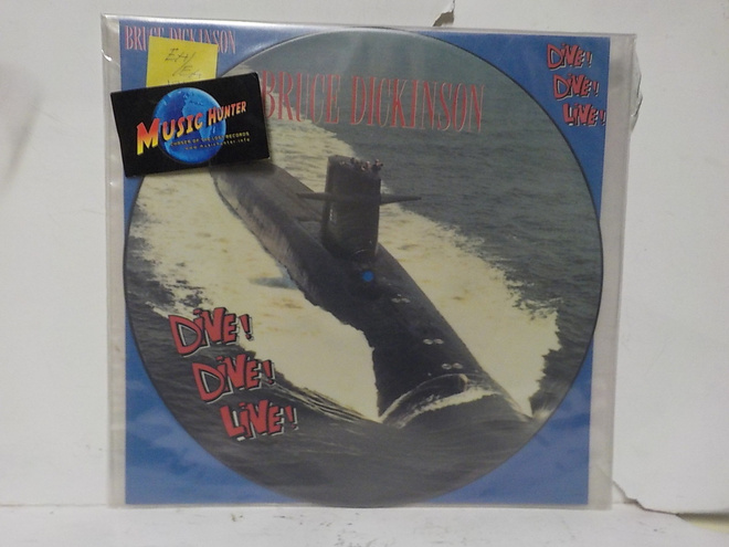 BRUCE DICKINSON - DIVE DIVE LIVE EX+/EX+ PIC VINYL 12" MAXI