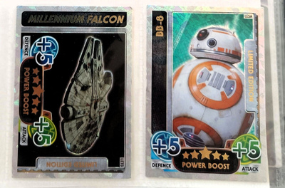 Kaksi STAR WARS Limited edition korttia