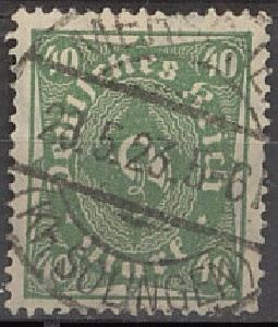 Saksa Mi 232 P kaunisleimainen