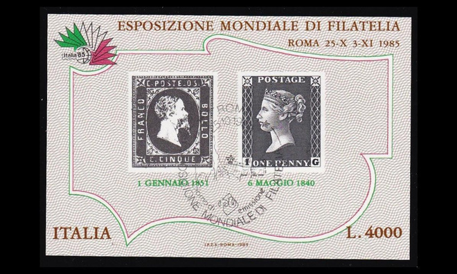 Italia 1954BL1 o Postimerkkinäyttely (1985)