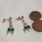 Kristalli korvakorut Gold Plated - pikkukuva 3