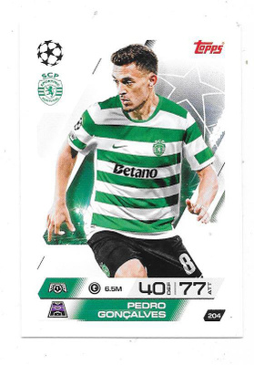 2025-26 Topps Match Attax #204 Pedro Goncalves , Sporting CP