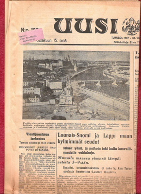 Aamulehti, Uusi Aura, Kauppalehti ja SDP lehti.