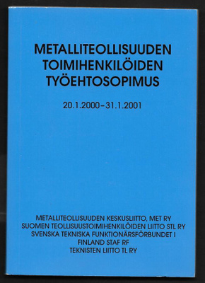 Metalliteollisuuden toimihenkilöiden TES 2000-2001