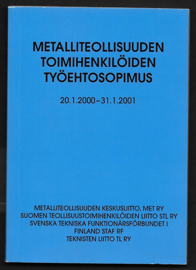 Metalliteollisuuden toimihenkilöiden TES 2000-2001