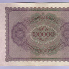 Saksa 100000 Mark Reichsbanknote v.1923 P-83 - pikkukuva 2