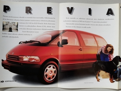 Toyota Previa -esite, 1991