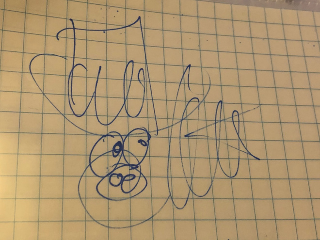 Jussi Raittinen nimikirjoitus paperilla