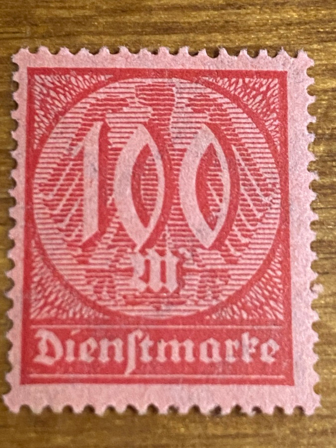 SAKSA REICH 1922 VIRKAMIESMERKKI**