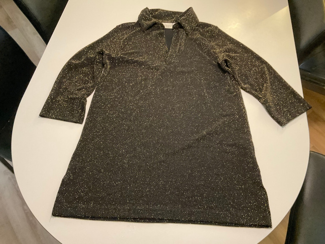 Vintage paita , kulta ja musta, koko 40-42