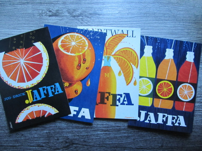 ERIK BRUUN.....4 erilaista Jaffa-korttia, kulkemattomia.