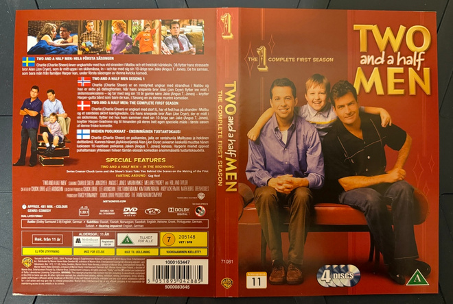 TWO AND A HALF MEN - SEASON 1 (4 DVD) Charlie Sheen