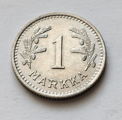 1 mk, circ, v . 1940, CuNi, kl n. 7-8