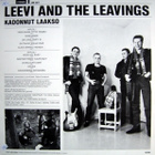 LEEVI AND THE LEAVINGS :: KADONNUT LAAKSO :: VINYYLI LP 1989 - pikkukuva 2
