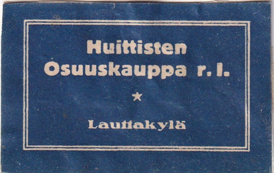 Lauttakylä, Huittisten Osuuskauppa r.l.   b582