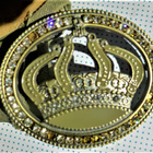 Vyö ja kruunu solki metallia - pikkukuva 1