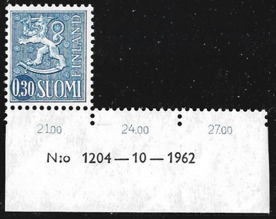 1963 M-63 Leijona 0,30 sin type I paper xTe ** LaPe 558 I x