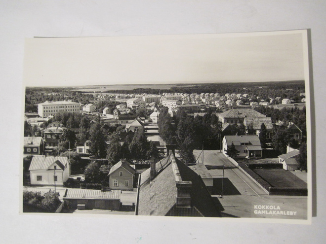 VANHA Postikortti Kokkola 1950-l Alkup.Mallikappale