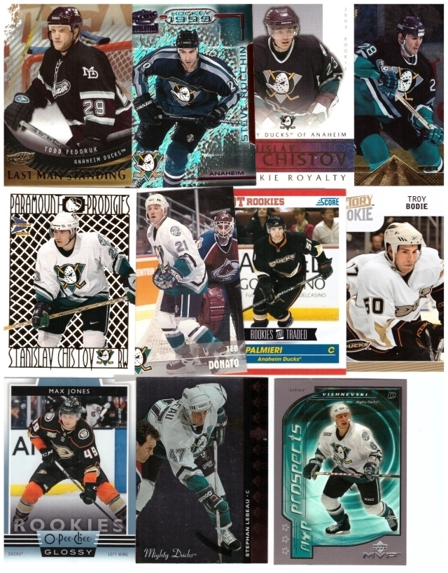 11 x ANAHEIM DUCKS Erikois/Parallel Rc ym. Kortteja