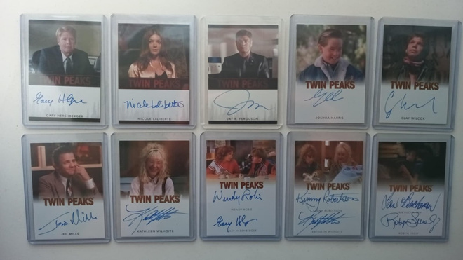 Twin Peaks autograph -kortteja alk. 15 €/kpl
