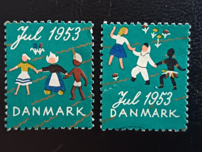 Tanska Joulumerkit 1953
